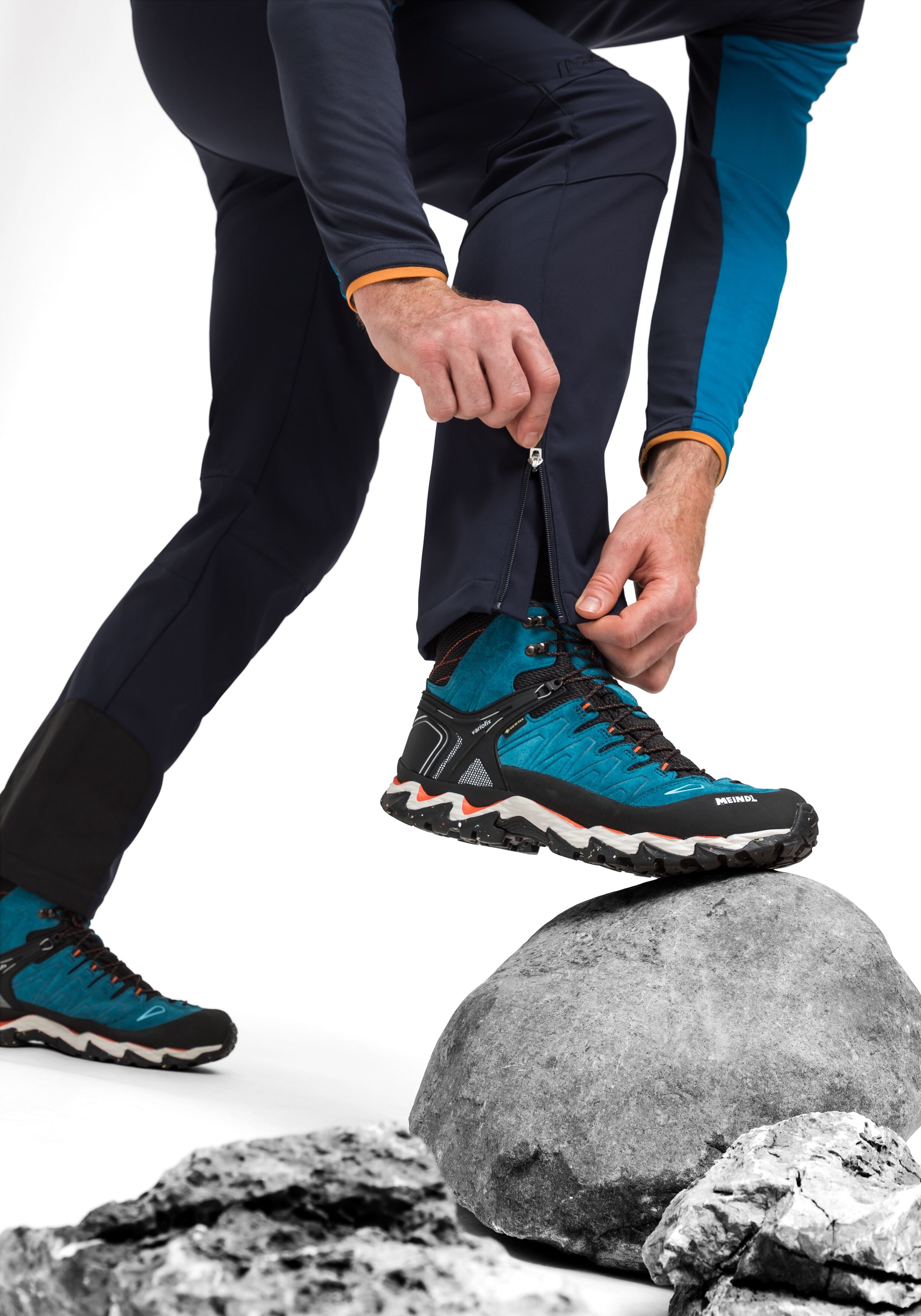 Maier Sports "Tech Pants M" Warme Softshellhose, winddicht, elastisch dunkelblau 29, Kurzgrössen