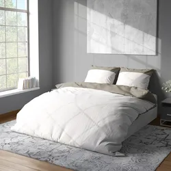 Lorena Uni Mako-Satin Bettwäsche Classic Hut 155x220 cm + 80x80 cm | weiss - weiß