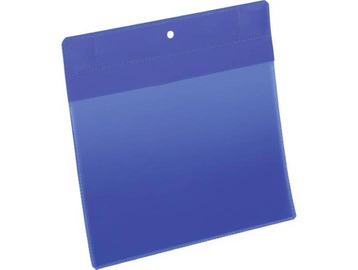 Durable 174607 Lot de 10 Pochettes Logistiques avec Aimants Néodyme A5 Paysage 210x297 mm Bleu