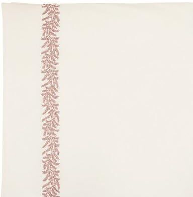 Salome Embroidered Vine Duvet Cover - Woodrose, Twin - Ballard Designs