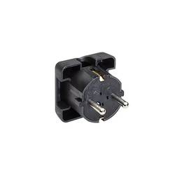 BACHMANN Schutzkontaktstecker, schwarz flach 911.170