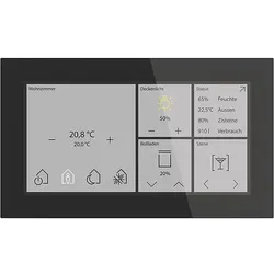 MDT technologies KNX Glas Touch Smart 6 Zoll, Schwarz BE-GTS06TS.01S