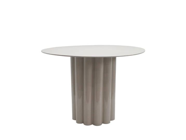 Table basse ronde en aluminium ø64cm - beige