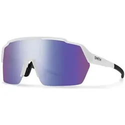 Smith, Unisex, Sportbrille, Shift Split Mag (White, Purple Mirror), Weiss