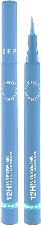 SEPHORA - Präziser Intensiver Filzstift-Eyeliner, 12H Intense Ink Felt Liner Classic Line, 1 ml,  Baby blue