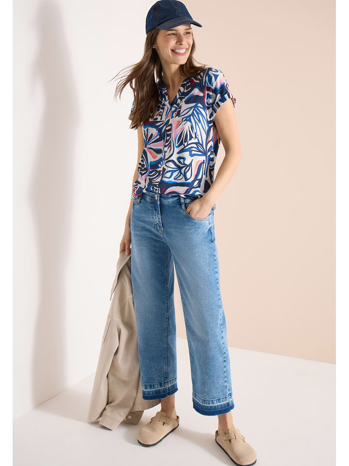 Cecil Bluse in Dunkelblau - L