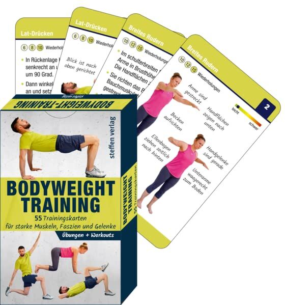 Ronald Thomschke - Trainingskarten Bodyweight-Training: 55 Trainingskarten für starke Muskeln, Faszien und Gelenke (Trainingsreihe von Ronald Thomschke) - Preis vom 14.10.2026 23:07:16 h