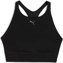 PUMA Damen BH SHAPELUXE HIGH NECK BRA - MID, Größe S in Schwarz Schwarz