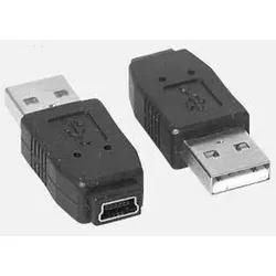 DeLOCK Gender Changer mini USB-B 5-pin USB-A Schwarz