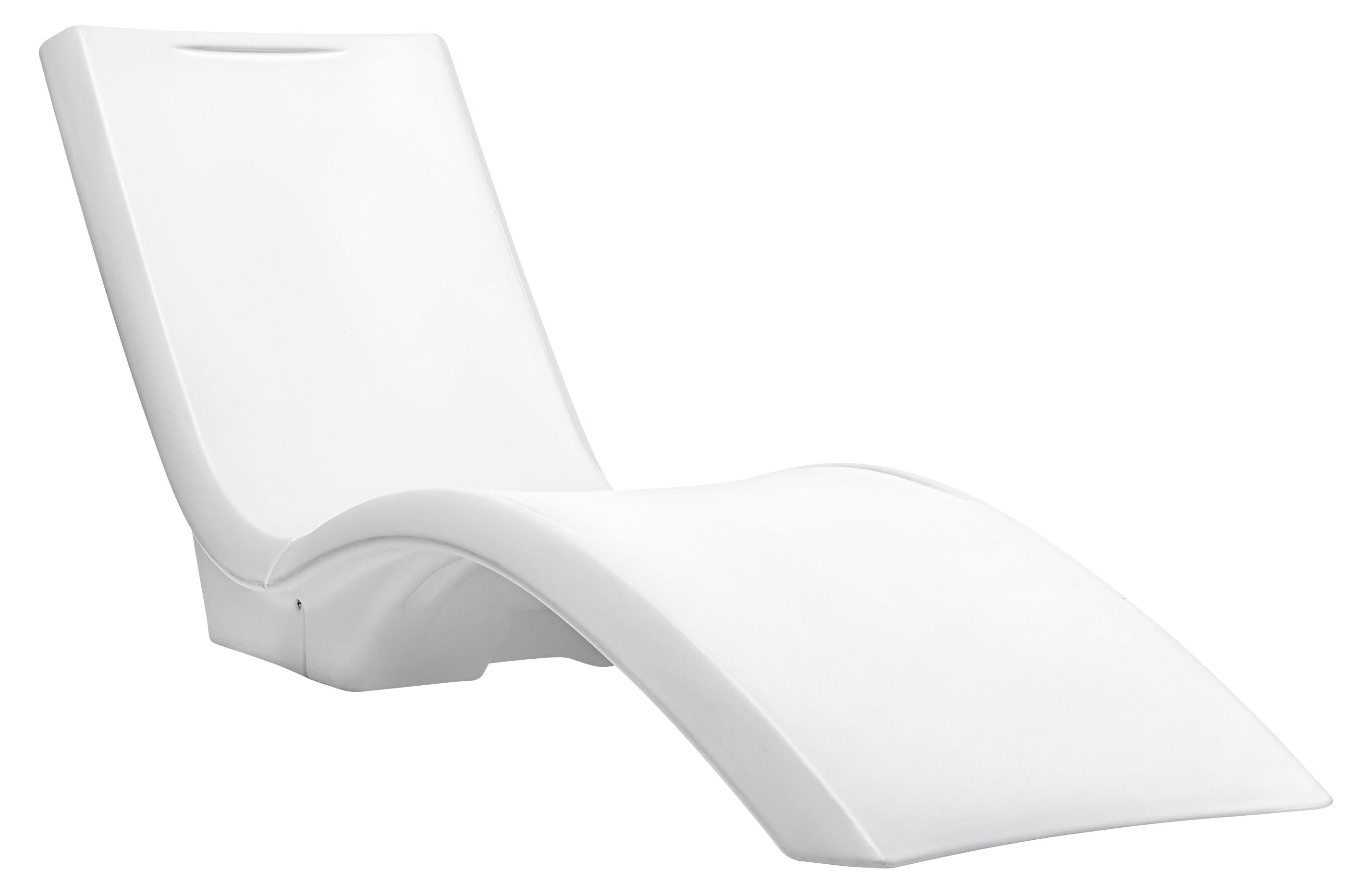 Step2 Vero Pool Lounger Poolliege aus Kunststoff in Weiß | Sonnenliege mit Beschwerbare Basis und UV20-Kunststoff - für Sonnenplateaus bis 30,5 cm | Sonnenbett/Liege für Draußen/Garten