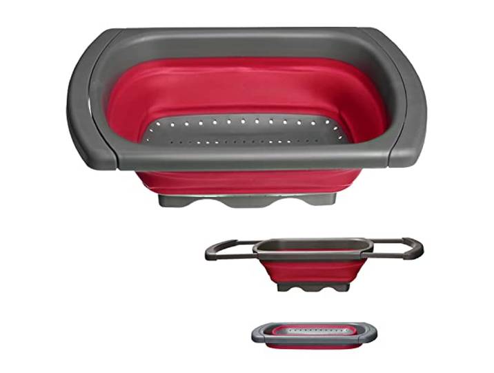 Westmark vergiet, opvouwbaar, uitschuifbaar, met ophanginrichting, kunststof, rood/antraciet, 21302270