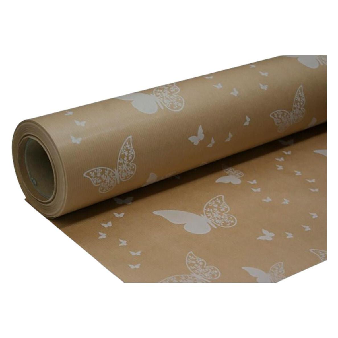 Tector White butterfly gift paper 70 cm x 50 m (6x) (58278538)