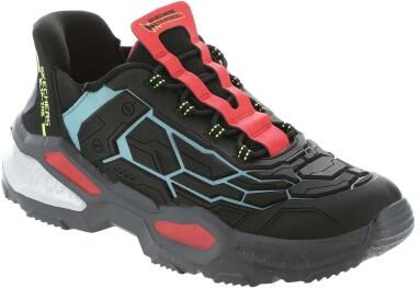 Skechers Skech-Bots 403838L (Boys' Toddler-Youth) Athletic in Black/Red, Size 10.5 Toddler M, Memory Foam/Synthetic