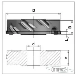 AKE Harmony Fräser 150X50/52,5X30 Z2 DP R - 10189503