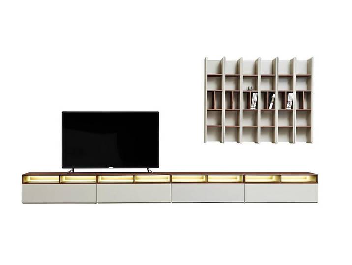 Xlmoebel Wohnwand Moderne Wohnwand in edlem Design mit hochwertiger Verarbeitung, (2-St., Wohnwand), Hergestellt in Europa
