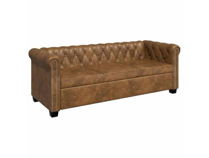 vidaXL Chesterfield Sofa 3 Sitzer Vintage Lounge Ledersofa Couch Sofagarnitur