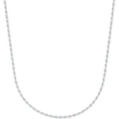 Collierkettchen AMOR "Kordelkettengliederung", silber (silberfarben), Halsketten, Damen, Silber 925 (Sterlingsilber), L: 45 B: 2mm, B:2mm