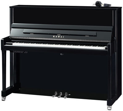 Kawai K-300 ATX 4 E/P SL Piano noir poli avec garniture chromée