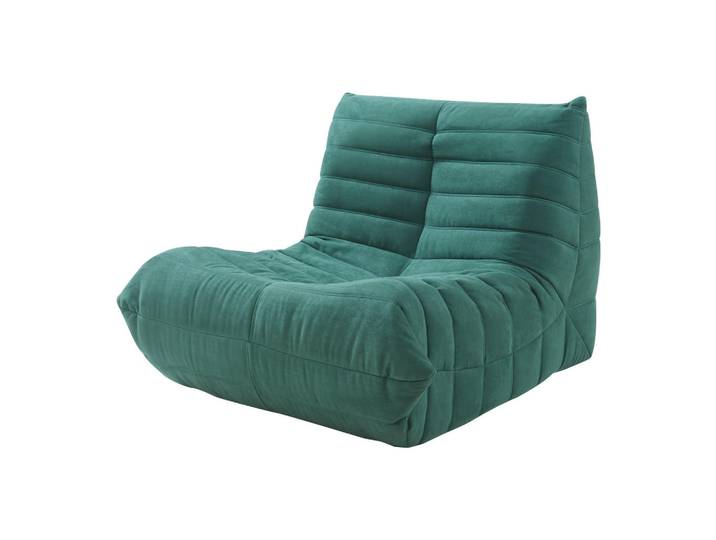 [en.casa] Bodensessel Kodsø, Grün, Textil, 90x75x100 cm, Wohnzimmer, Sessel, Sitzsäcke