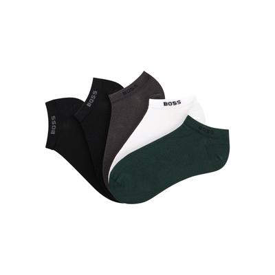 Sneakersocken BOSS "5P AS Uni CC", Herren, Gr. 43-46, bunt (open miscellaneous 982), Baumwollmischung, elastisch, Socken Sneakersocken, mit BOSS Label