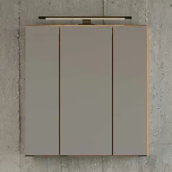 Spiegelschrank 3 Türen mit LED Beleuchtung Steckdose