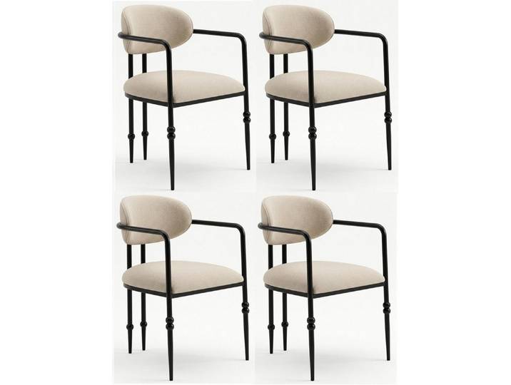 Xlmoebel Polstergarnitur Elegante hellbeige Polstergarnitur im modernen Design, (Polstergarnitur, 3-tlg., Polstergarnitur 3- und 4-Sitzer), Made in Europa