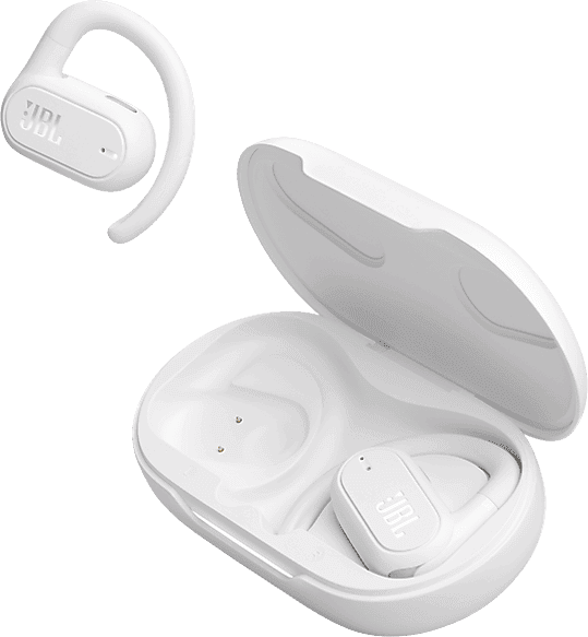 REACONDICIONADO Seminuevo Muy bueno Auriculares conducción ósea - JBL Soundgear Sense, Autonomía hasta 24h, Carga rápida, Tecnología OpenSound, Blanco