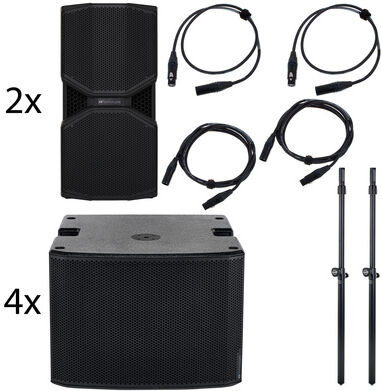 dB Technologies Reevo 212/Sub 918 Power Tower Schwarz