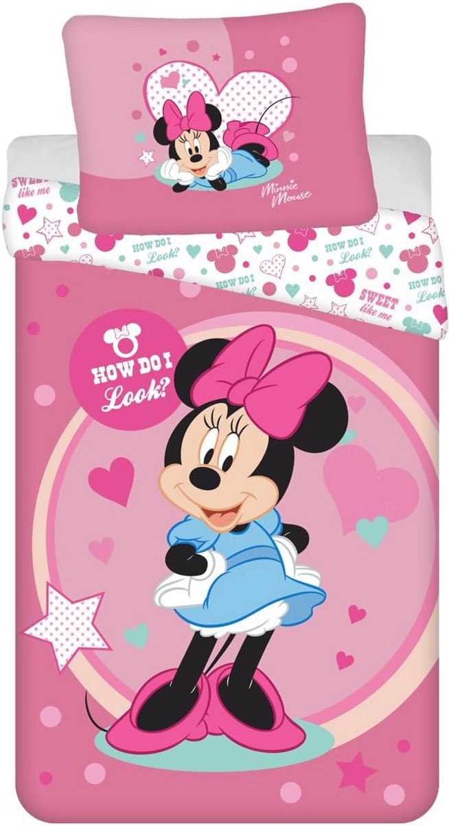 Beddengoedset Sweet like me met dekbedovertrek 140 x 200 cm en kussensloop 70 x 90 cm