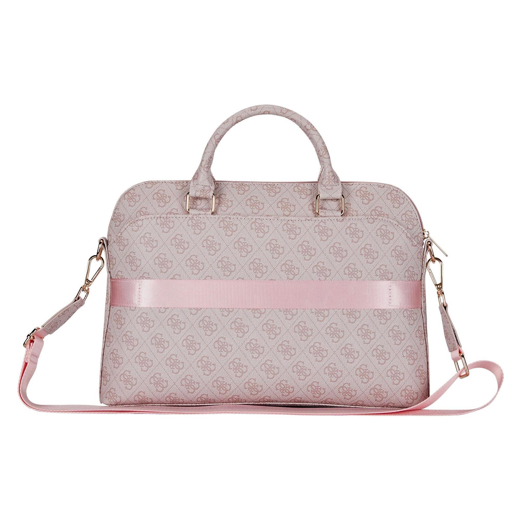 Guess Bag 4G Zipper Pocket Triangle Logo 15" pink (15") (GUE004507-0)