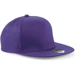 Beechfield Unisex 5-Panel Snapback Kappe Klassische Cap B610 purple one size