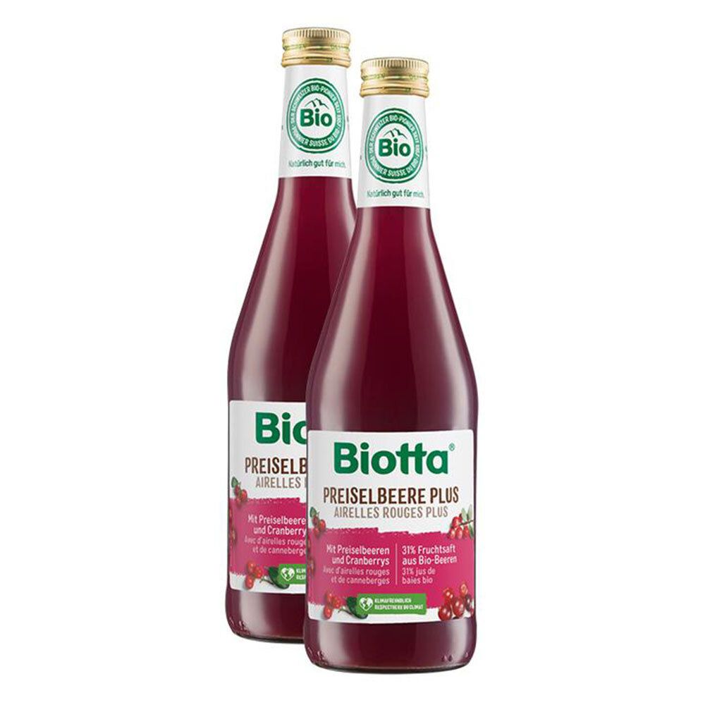 Biotta Bio Preiselbeere, Saft 2x500 ml