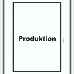 HB-Druck Produktion Schild mit Text Herstellung Fertigung hochkant A1 (594x841mm)