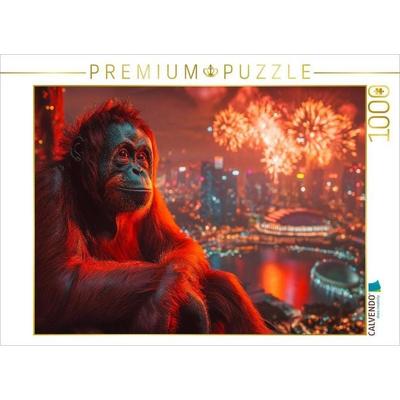 CALVENDO Puzzle Olli der Orang-Utan | 1000 Teile Lege-Größe 64x48cm Foto-Puzzle für glückliche Stunden