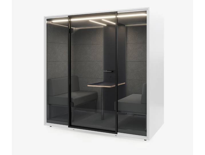 Meetingbox Quattro Weiß Anthrazit Grau Grau Standard Schwarz