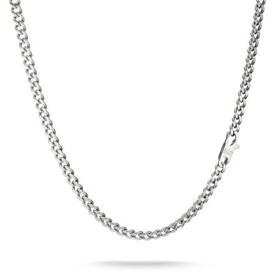 Kette ohne Anhänger THOMAS SABO "Rebel Steel Kette" Gr. 55, silberfarben, Halsketten, Damen, 55, Edelstahl, B: 7mm, B:7mm