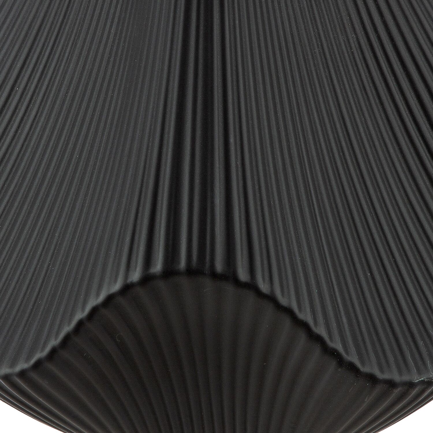 Tischvase GILDE "Vase Lamellen H. 18,5 cm", schwarz, B:15cm H:30cm T:15cm Ø:15cm, Keramik, Vasen, Tischvase, Matte Lamellen-Struktur, Dekovase schwarz B/H/T: 15cm x 30cm x 15cm Ø 15cm