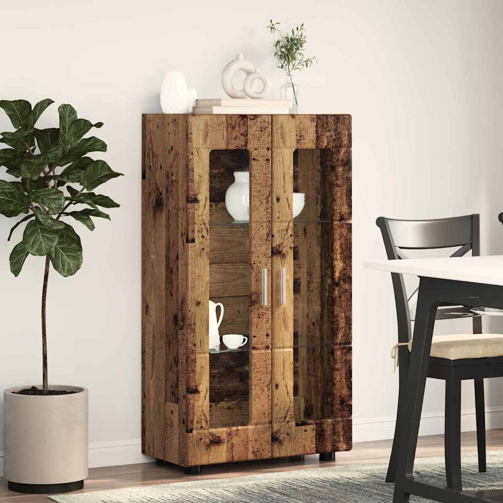 17 Stories Sideboard Accent Chest Old Wood 100cm H X 55.5cm W X 29cm D