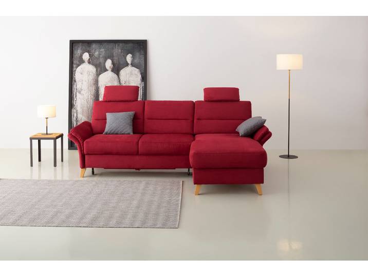 Sofa-Kopfstütze OTTO HOME Westerland , rot (bordeaux), B:50cm H:25cm T:12cm, Holzwerkstoff, Kopfstützen, Sofa-Kopfstütze, 2 Stück im Set, passend zur Serie Westerland