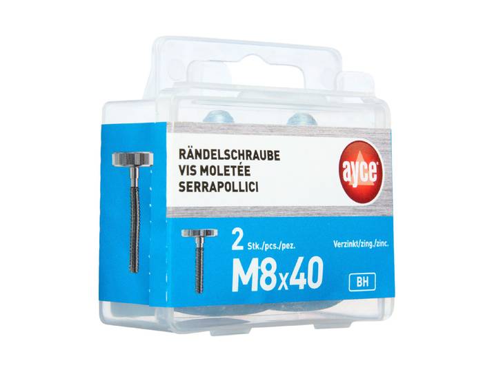 Ayce Rändelschraube M8