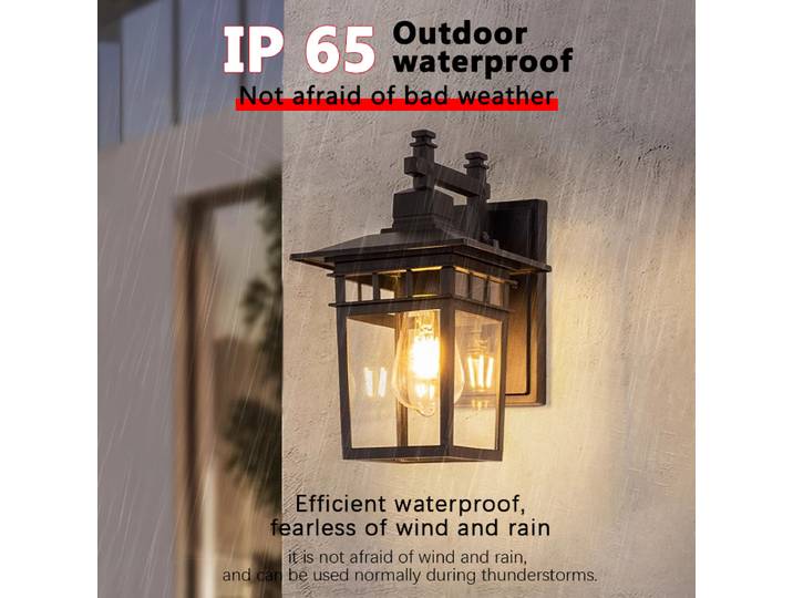 Lampe murale LED imperméable pour l'extérieur, en fer peint, pour jardin, balcon, couloir, lampe murale décorative minimaliste, AC110-220V