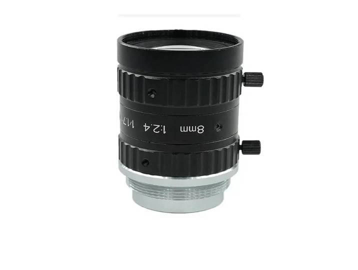 Objectif industriel FA 12 millions, mise au point fixe 6mm 8mm 1/1.7 pouces, ouverture manuelle, port C, caméra industrielle FA