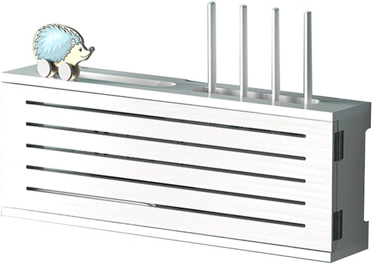 Router Opbergdoos voor Wandmontage - Wit - Breedte: 52,5 cm