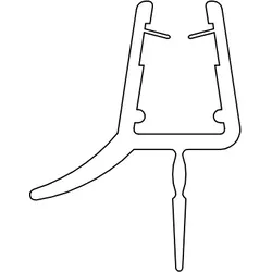 HSK Ersatzteile Wasserabweisprofil, Länge 1.000 mm, Transparent, E100058-F3-99 E100058-F3-99