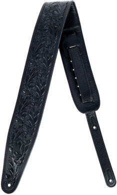 "Levys Veg-Tan Leather Strap 3"" BK Noir"