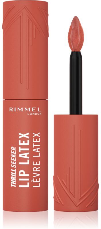 Rimmel Thrill Seeker Lip Latex liquid lipstick shade 200 So Peachy 6 ml