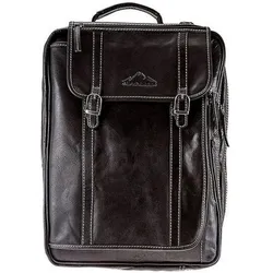 Alpenleder Notebooktasche Allgäu Ebenholz 17 (17"), Notebooktasche, Schwarz