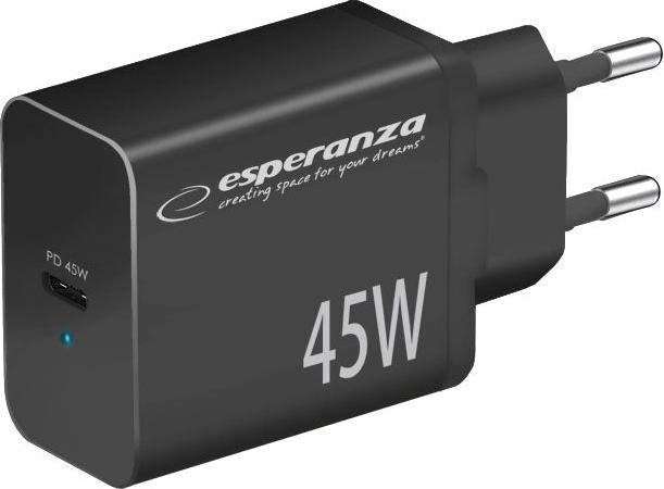 Esperanza Snellader 45W met USB-C en PD 45W