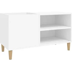 vidaXL Plattenschrank Weiß 84,5x38x48 cm Holzwerkstoff