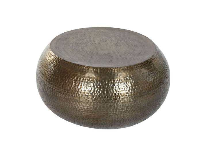 Table basse en aluminium doré 60x60x30 cm